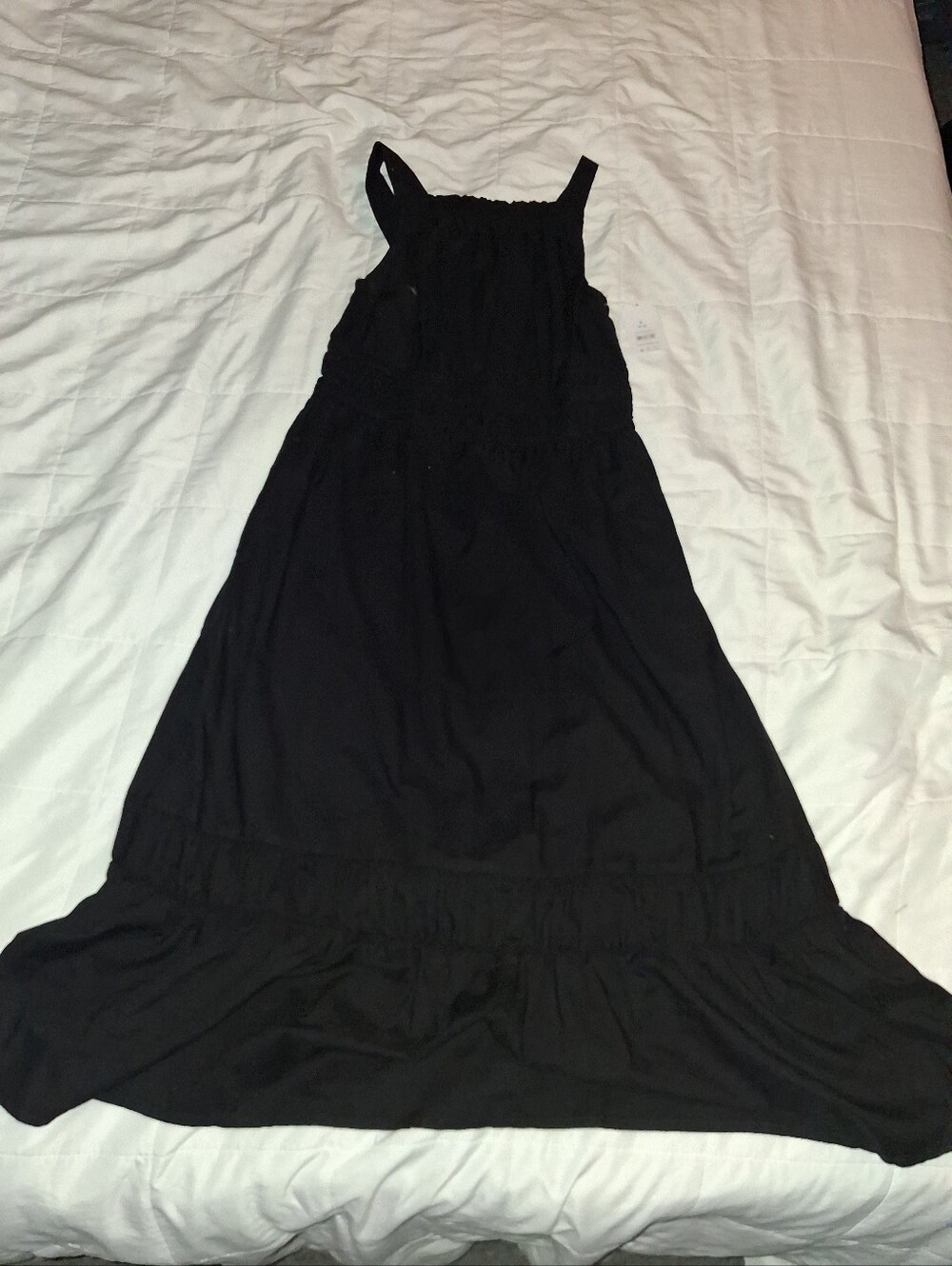 Time And Tru Sleeveless Midi Dress - Black Soot - Small (4-6)